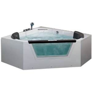EAGP-AM156-5 Feet Corner Luxury Clear Whirlpool