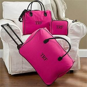                                                                                 Personalized Womens Luggage Set                                                                       